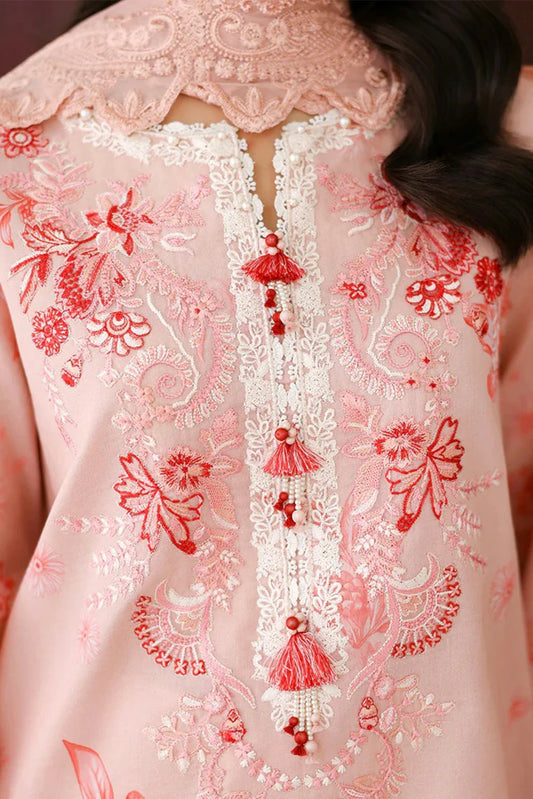 Roheenaz - Sunlit Tales Embroidered Edit - 06-Coral whisper - Unstitched