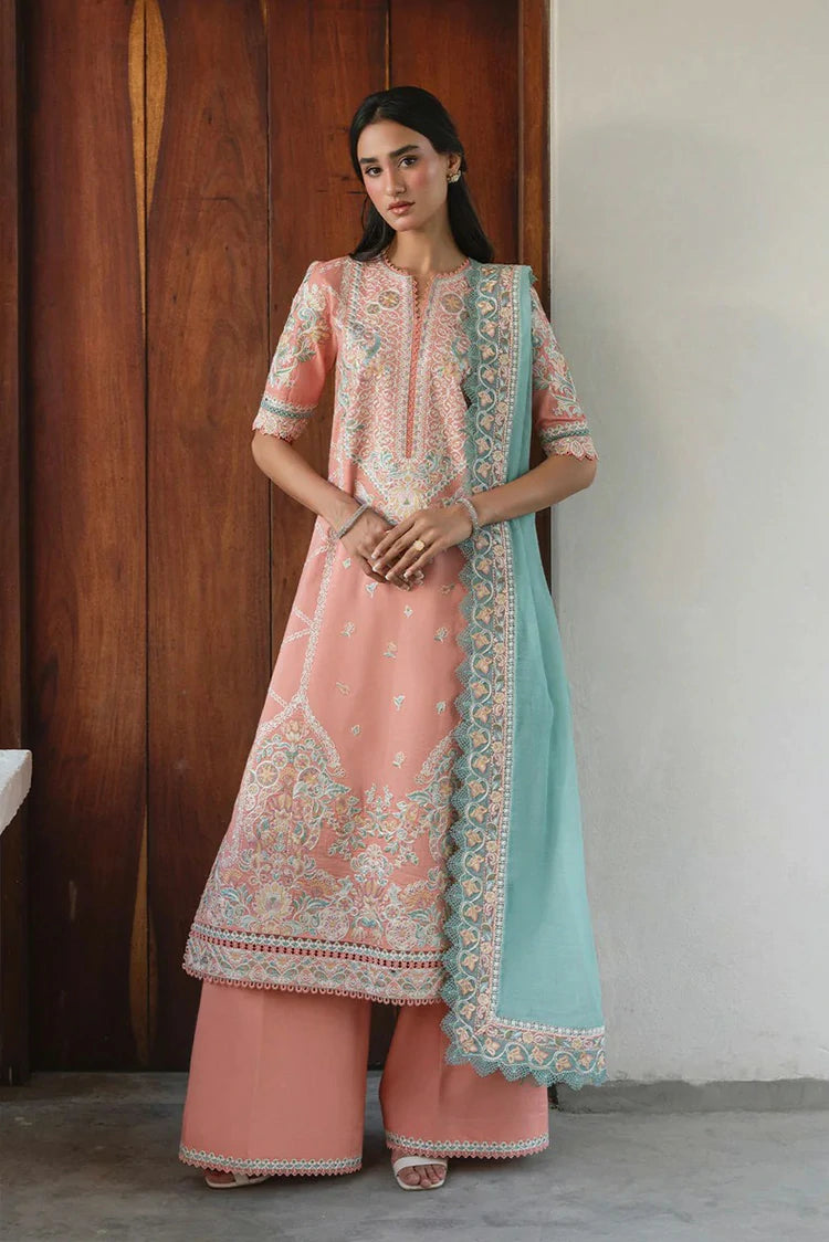 Ayzel - Whisper Embroidered Lawn Collection - 1234-DOVE - Unstitched
