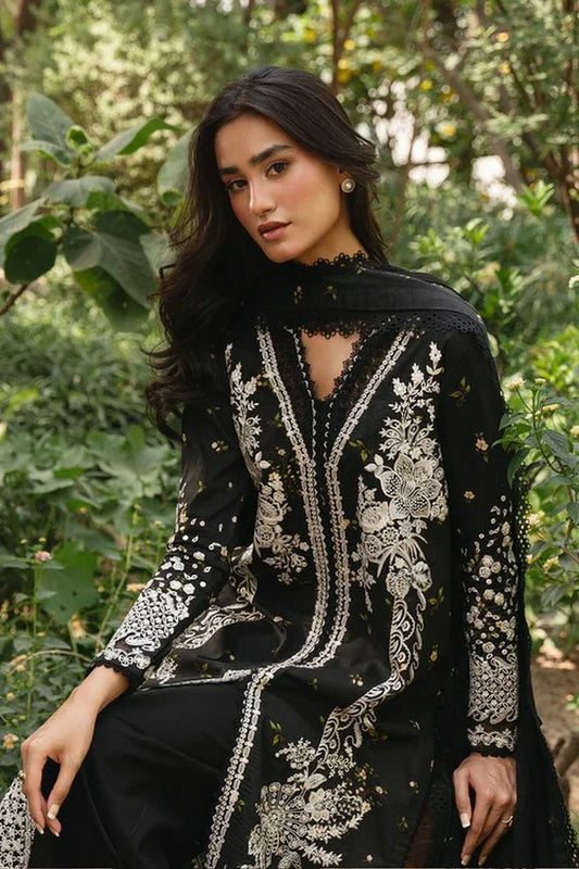 Ayzel - Whisper Embroidered Lawn Collection - 1235-NIGHTVEIL - Unstitched