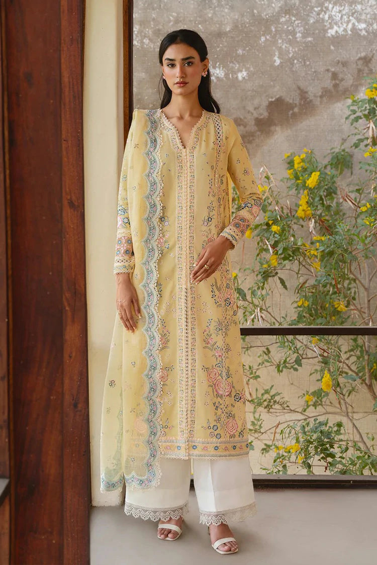 Ayzel - Whisper Embroidered Lawn Collection - 1236-FROST - Unstitched