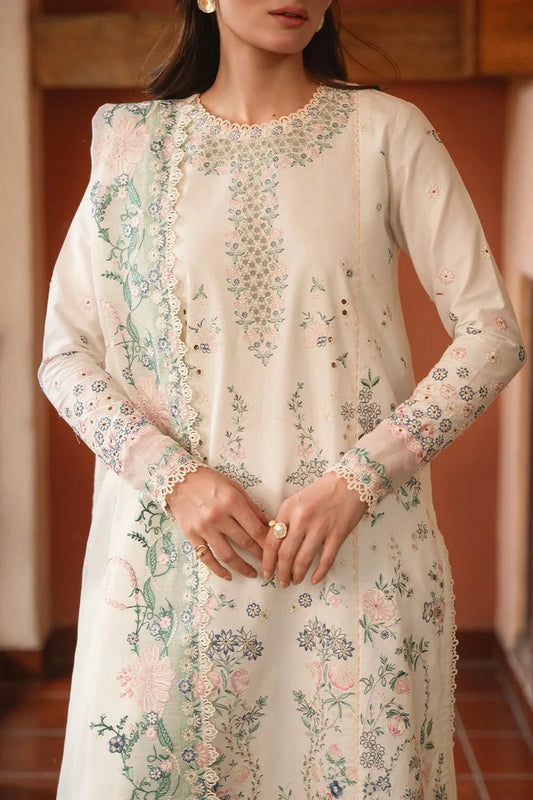 Ayzel - Whisper Embroidered Lawn Collection - 1238-BAREEZE - Unstitched