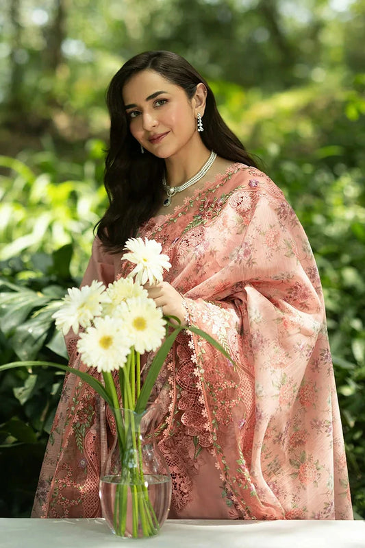 Elaf - Luxury Lawn Unstitched Vol 2 - ELQ-5A ENDLESS LOVE - Unstitched
