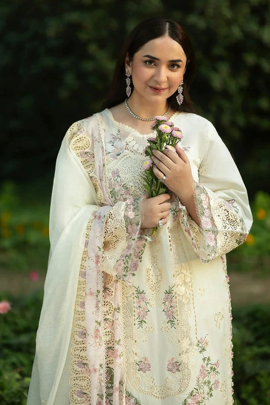 Elaf - Luxury Lawn Unstitched Vol 2 - ELQ-7B SWEET TALK - Unstitched
