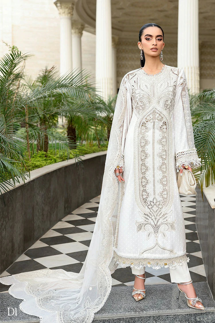 Maria B - Luxury Lawn Eid 2 - Design 01 - Unstitched
