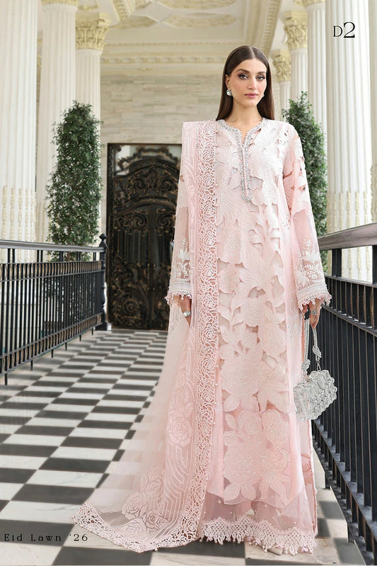 Maria B - Luxury Lawn Eid 2 - Design 02 - Unstitched