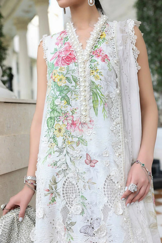 Maria B - Luxury Lawn Eid 2 - Design 03 - Unstitched
