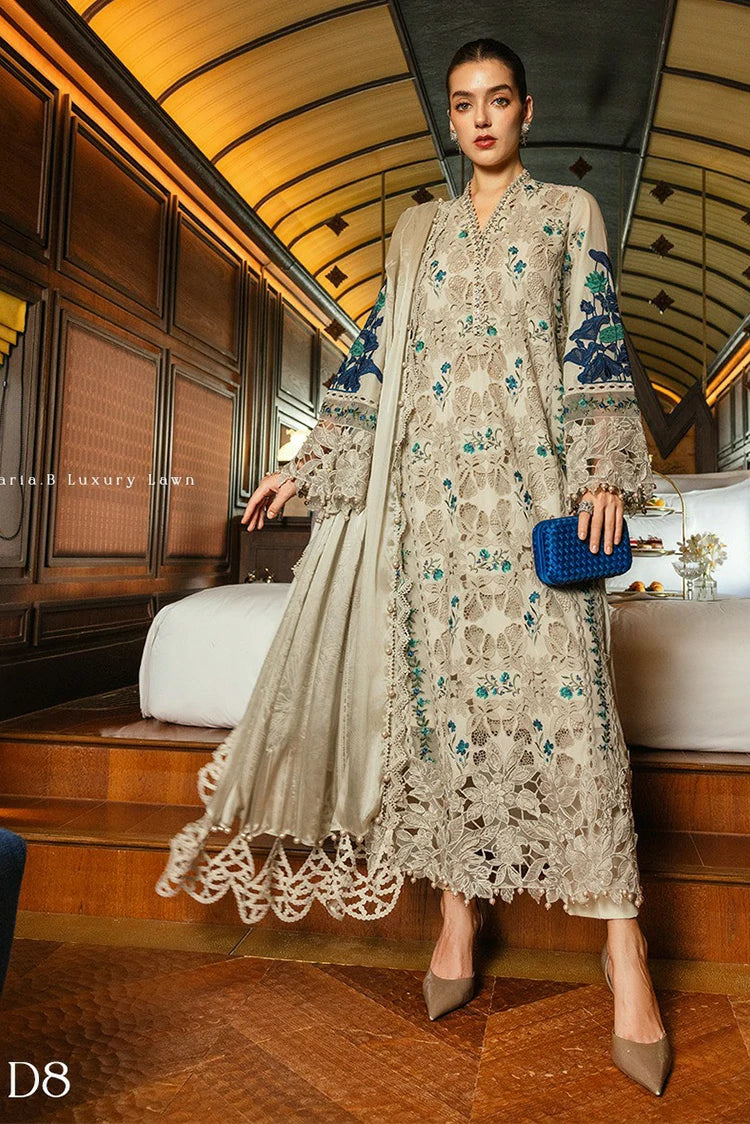 Maria B - Luxury Lawn Eid 2 - Design 08 - Unstitched