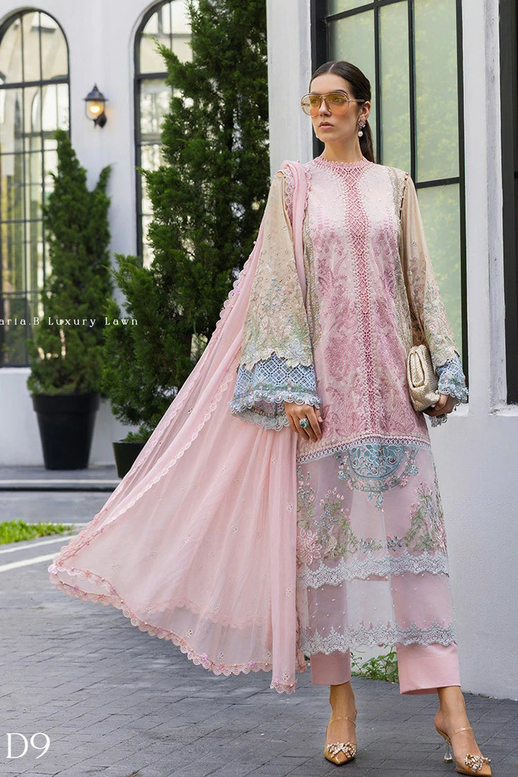 Maria B - Luxury Lawn Eid 2 - Design 09 - Unstitched