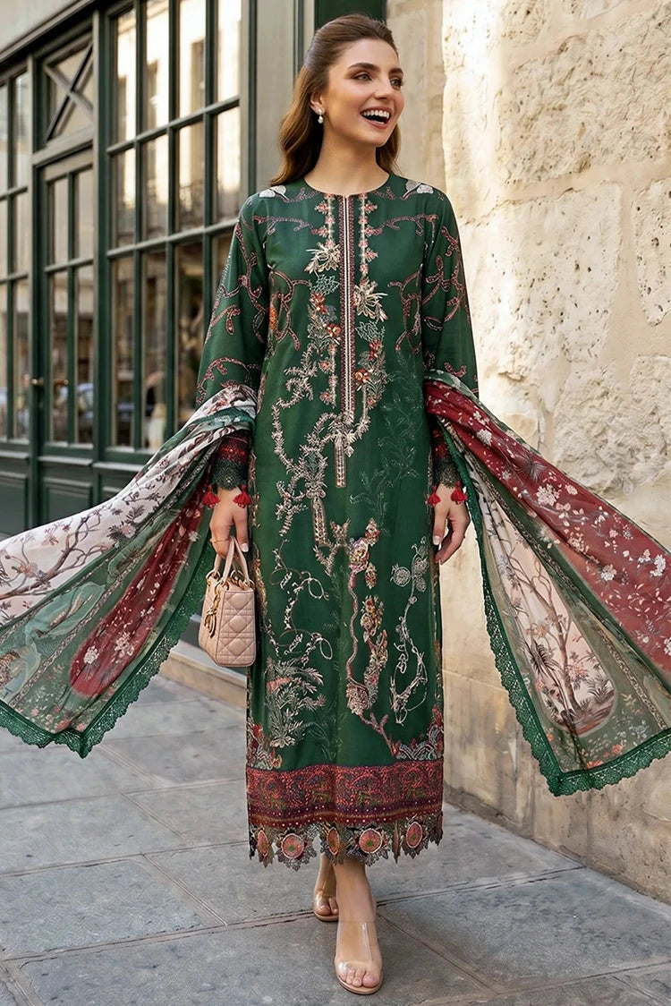 Asifa & Nabeel - Summer Lawn Soiree - Green Majestic (SL26-01) - Unstitched