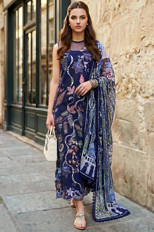 Asifa & Nabeel - Summer Lawn Soiree - Scarlet Blue (SL26-04) - Unstitched