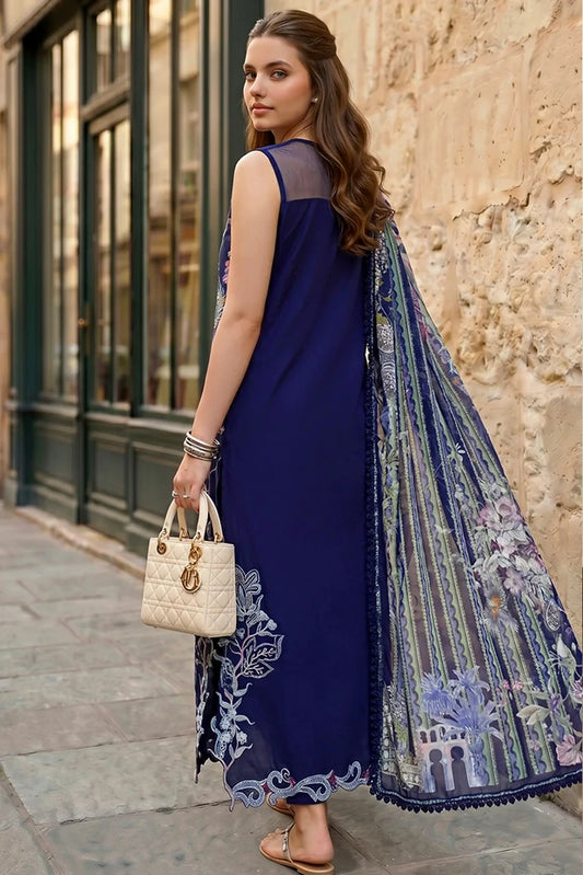 Asifa & Nabeel - Summer Lawn Soiree - Scarlet Blue (SL26-04) - Unstitched