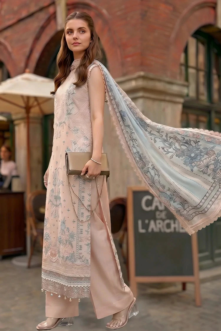 Asifa & Nabeel - Summer Lawn Soiree - Peach Garden (SL26-05) - Unstitched