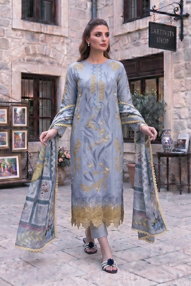 Asifa & Nabeel - Summer Lawn Soiree - Ash Elegance (SL26-07) - Unstitched