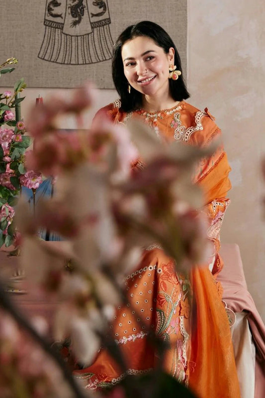 Maryam Hussain - Luxury Lawn Vol 2 - 05-Sharjeena - Unstitched
