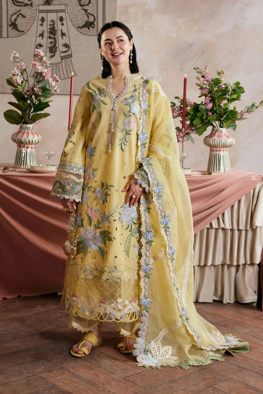 Maryam Hussain - Luxury Lawn Vol 2 - 06-Hamna - Unstitched