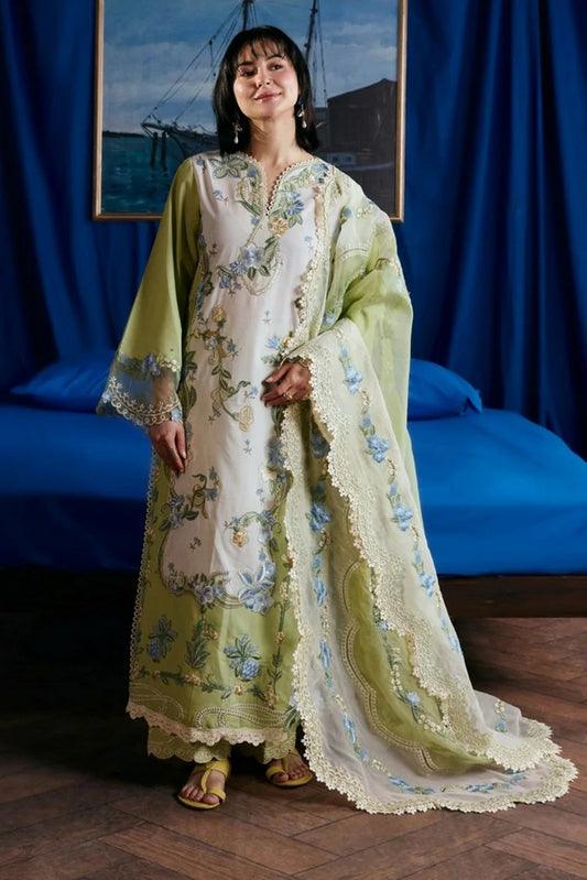 Maryam Hussain - Luxury Lawn Vol 2 - 09-Dimple - Unstitched