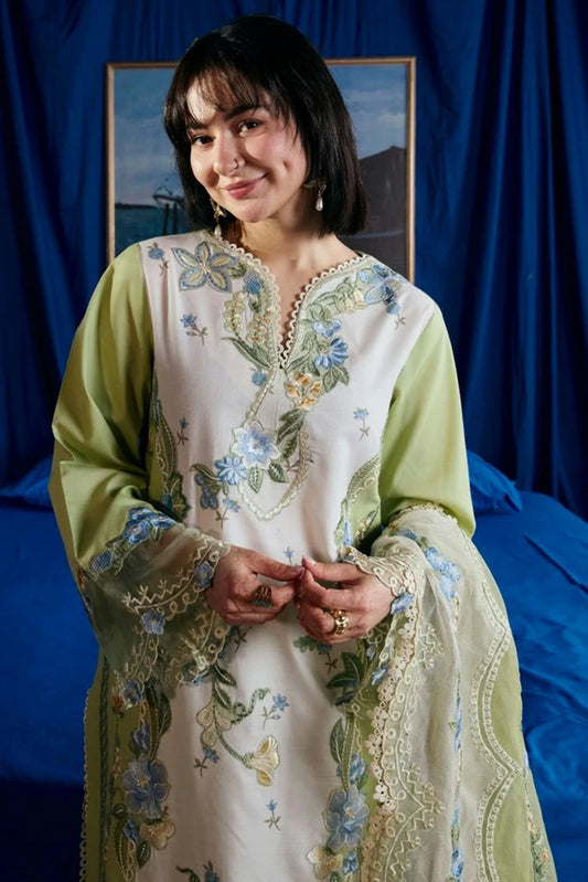 Maryam Hussain - Luxury Lawn Vol 2 - 09-Dimple - Unstitched