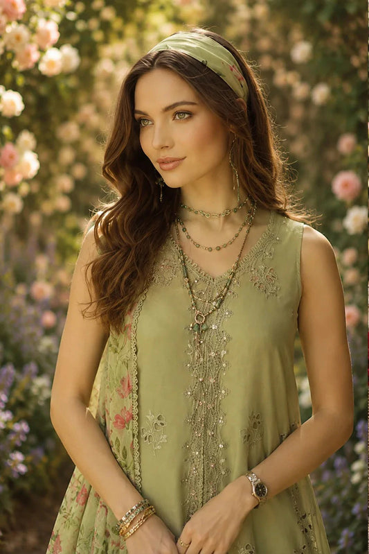 Noor by Saadia Asad - Noor Eid Luxe Printskhaas Collection - 12-Celestia - Unstitched