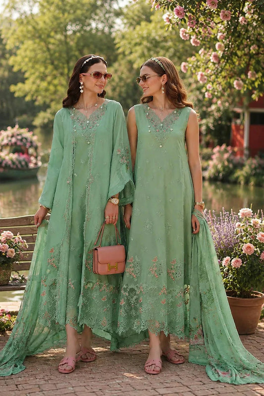 Noor by Saadia Asad - Noor Eid Luxe Printskhaas Collection - 09-Evania - Unstitched
