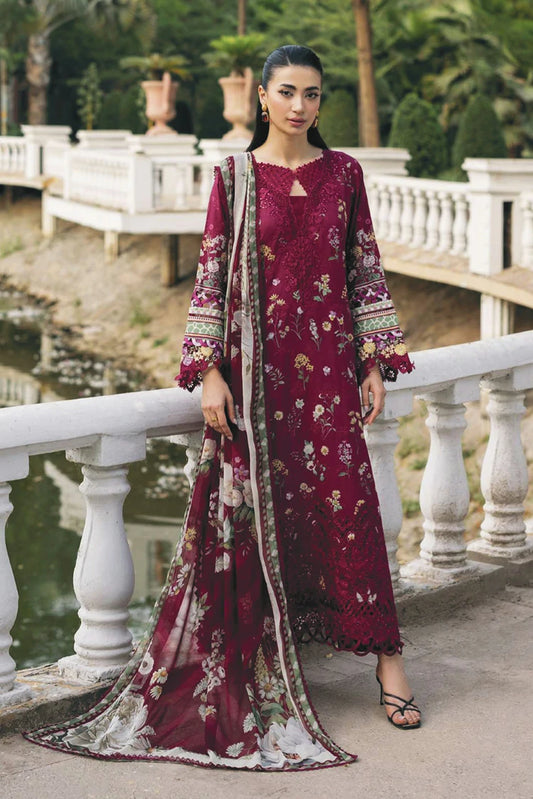 Elaf - Signature Embroidered Lawn Collection Vol 2 - ESG-2A NORA - Unstitched