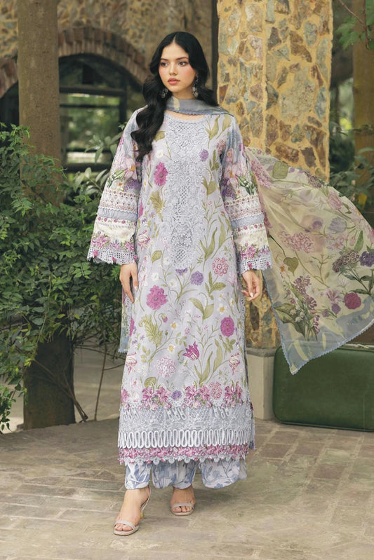 Elaf - Signature Embroidered Lawn Collection Vol 2 - ESG-5A ARIANA - Unstitched