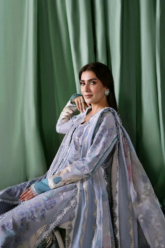 Afrozeh - A Lawn Luxury Edit - 1248-CHLORIS - Unstitched