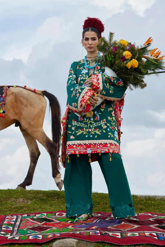 Elan - Kashmee Lawn Collection - DEODAR (EL26-12A) - Unstitched