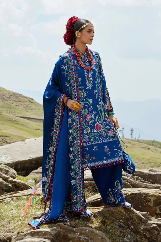Elan - Kashmee Lawn Collection - ZABAR (EL26-01B) - Unstitched