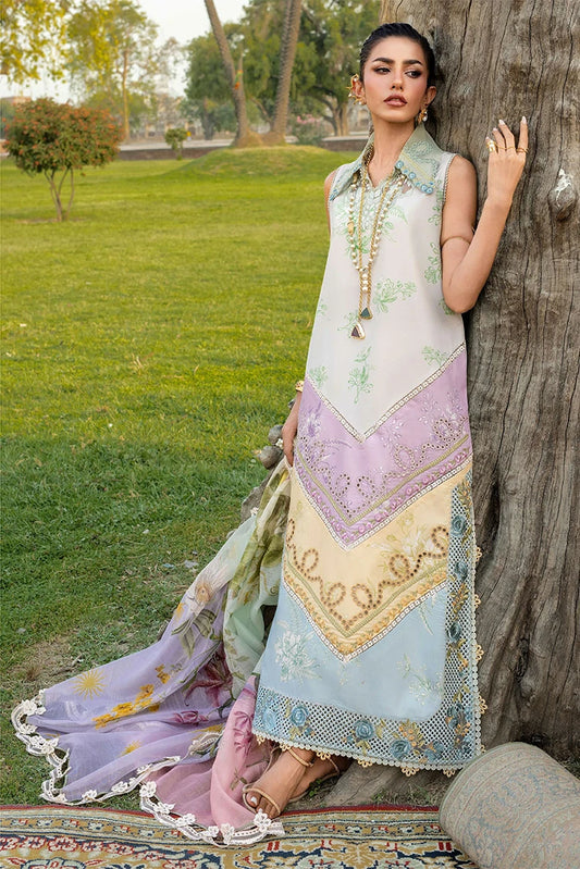 Saira Shakira - Bloom Luxury Lawn Collection - AVA-01A - Unstitched