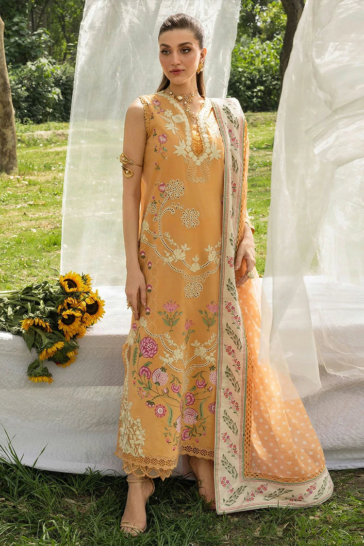 Saira Shakira - Bloom Luxury Lawn Collection - LILY-02A - Unstitched