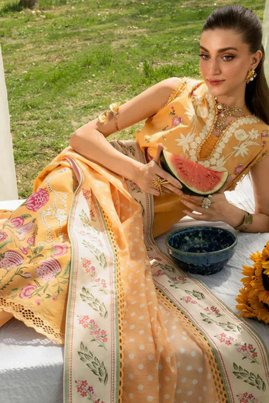 Saira Shakira - Bloom Luxury Lawn Collection - LILY-02A - Unstitched