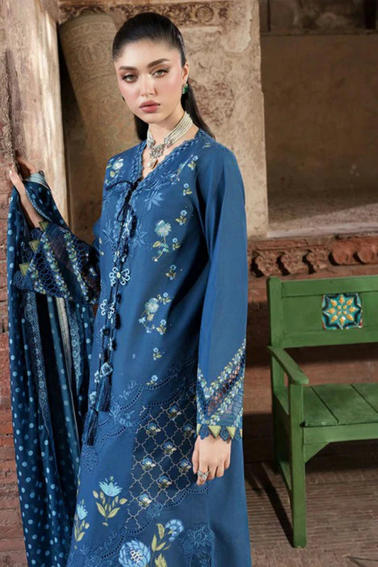 Saira Shakira - Bloom Luxury Lawn Collection - LILY-02B - Unstitched
