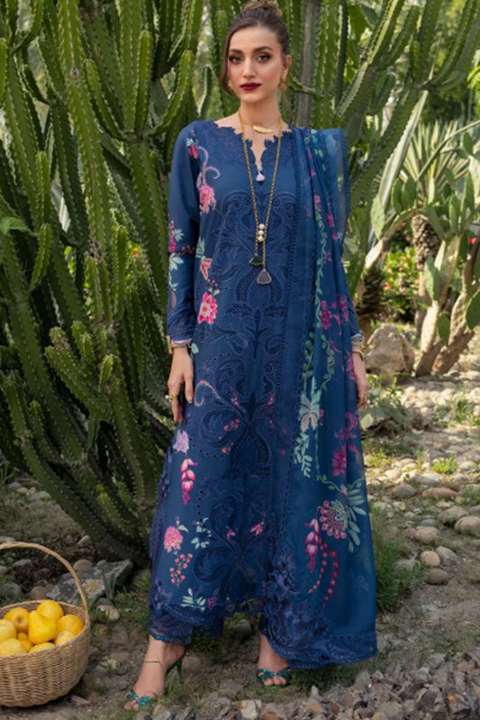 Saira Shakira - Bloom Luxury Lawn Collection - ZELIE-04A - Unstitched