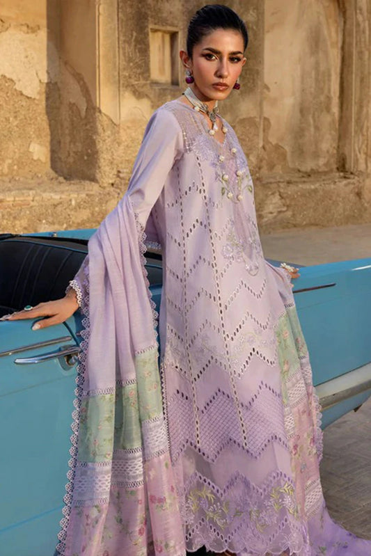 Saira Shakira - Bloom Luxury Lawn Collection - AMBRE-07B - Unstitched