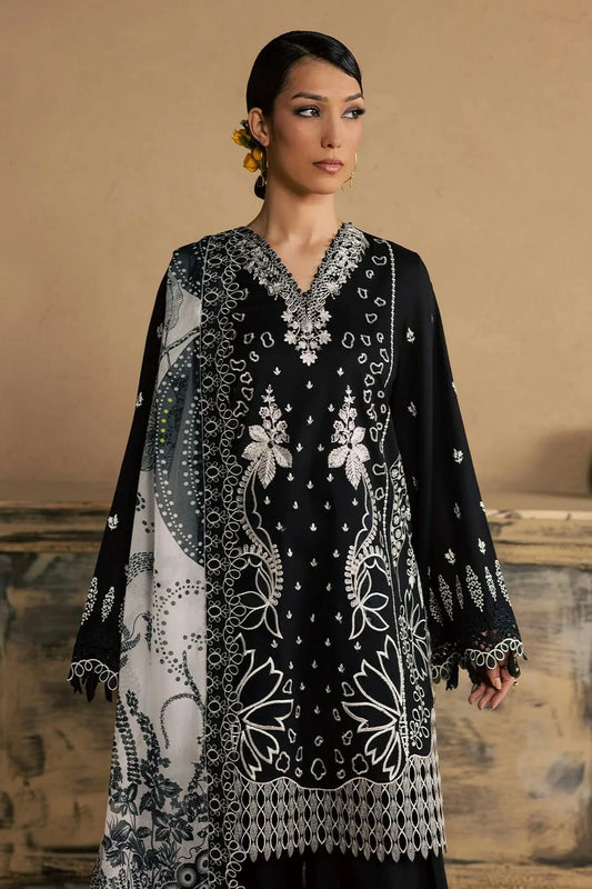 Nureh - Koyal Monochrome Lawn Collection - NE-264 - Unstitched