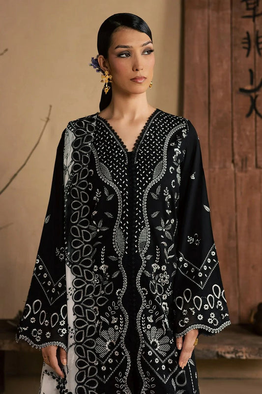 Nureh - Koyal Monochrome Lawn Collection - NE-265 - Unstitched