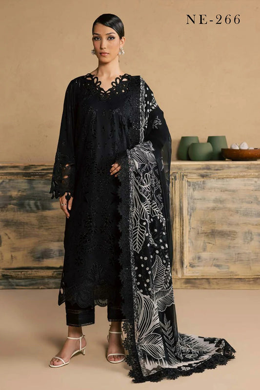 Nureh - Koyal Monochrome Lawn Collection - NE-266 - Unstitched