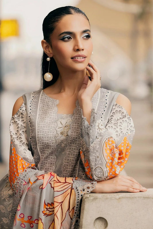 Charizma - Infinity Embroidered Printed Lawn Collection Vol 1 - IN6-05 - Unstitched