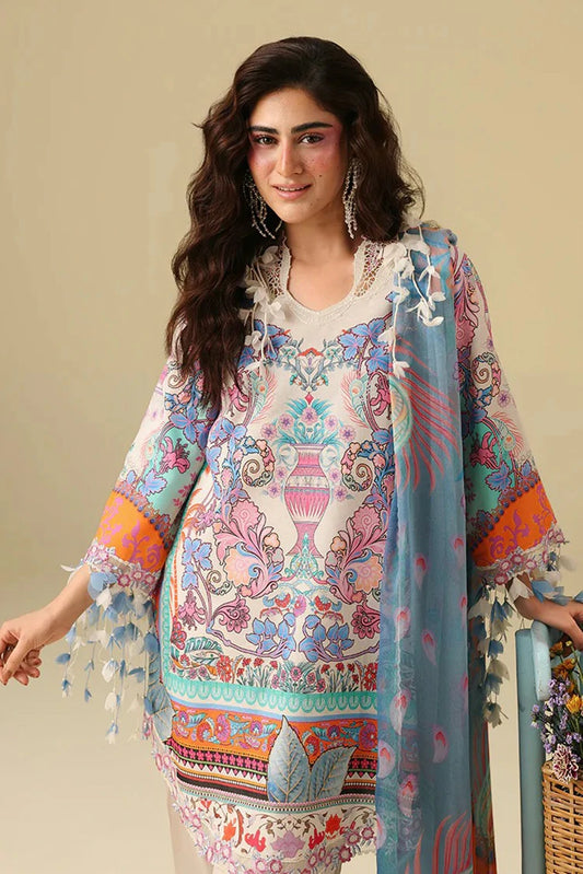 Mushq - Soleil Hemline Prints - 05-Eden Whisper - Unstitched