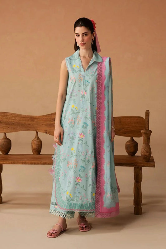 Afrozeh - Haze Summer Edit - 110-Sunlaced Plum - Unstitched