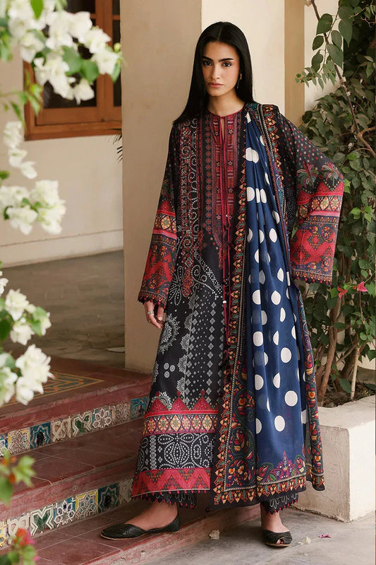 Zaha - Amaya Printed Lawn Collection - NOIRA (APL26-03) - Unstitched