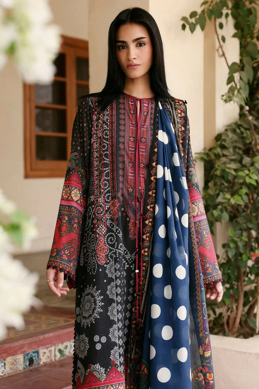 Zaha - Amaya Printed Lawn Collection - NOIRA (APL26-03) - Unstitched