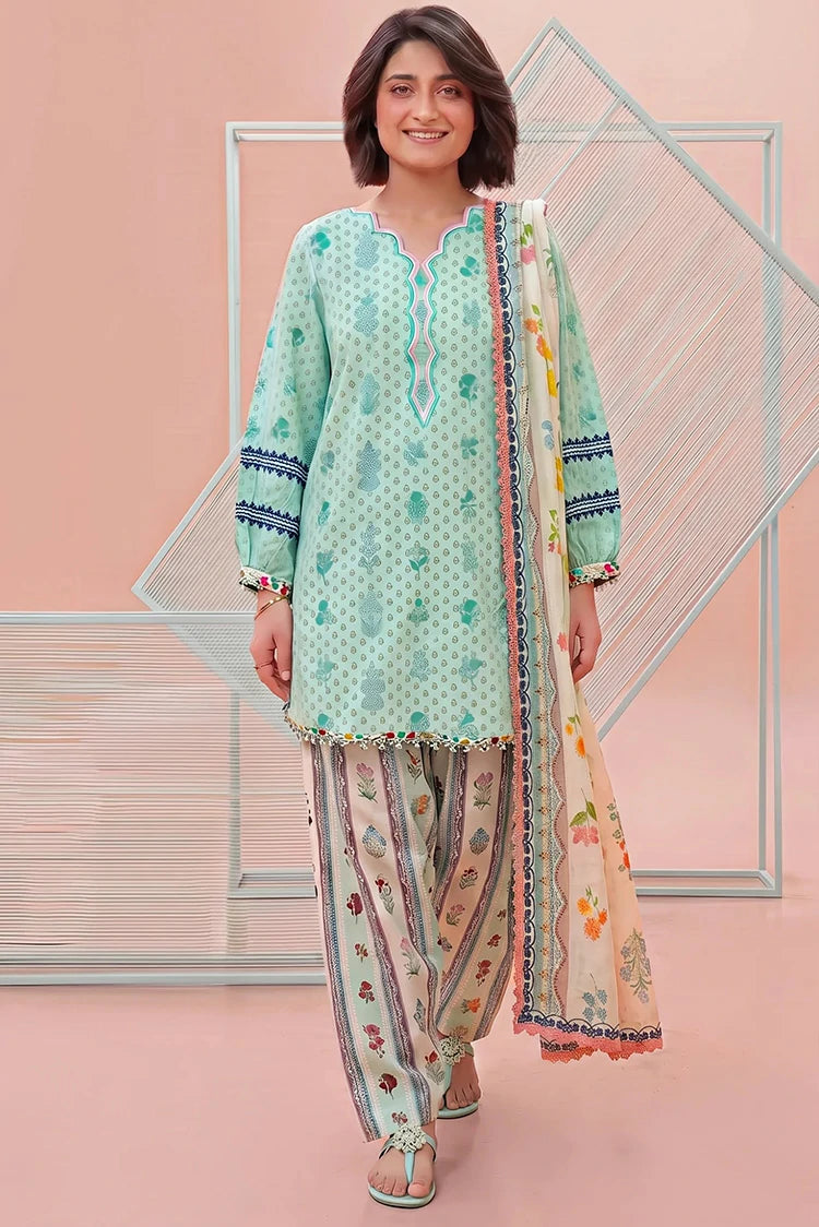 Asifa & Nabeel - Yakin Printed Lawn - Daisy (YKL26-03) - Unstitched