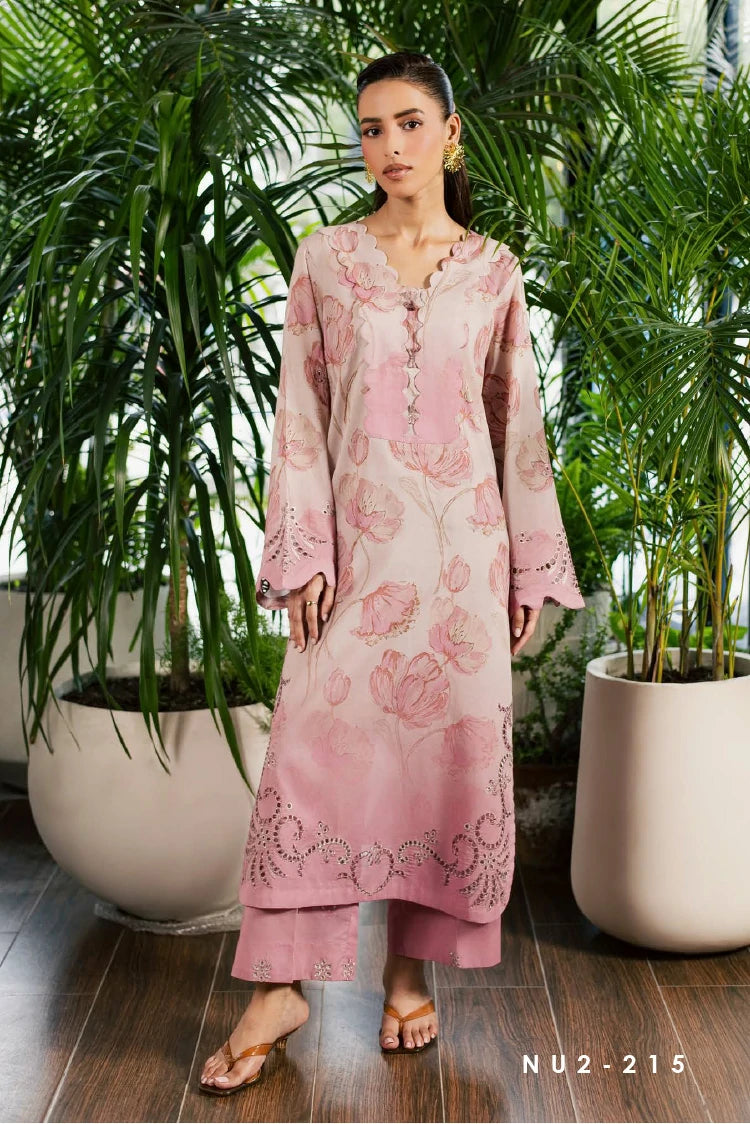 Nureh - Ballerina Embroidered Chikankari 2 Piece Collection Vol 3 - NU2-215 - Unstitched