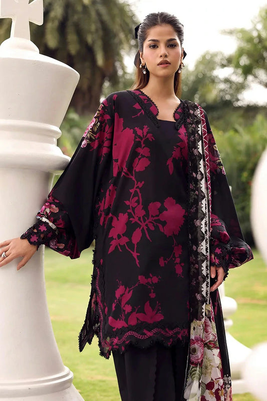 Elaf - Belladore Lawn Prints - EPA-4A SCARLET - Unstitched