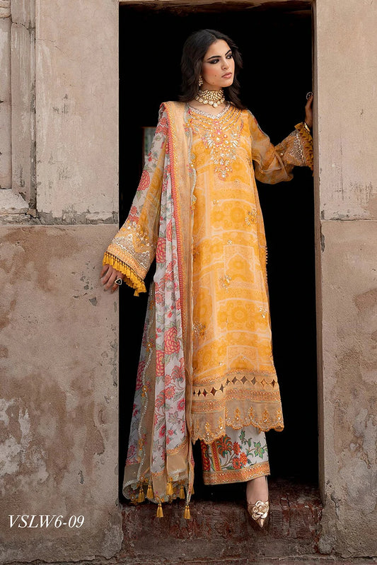 Charizma - Vasal Luxury Chiffon Collection Vol 1 - VSLW6-09 - Unstitched