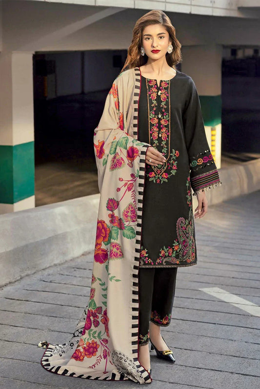 Charizma - Poshima Embroidered Peach Leather Collection Vol 4 - PSW5-25 - Unstitched