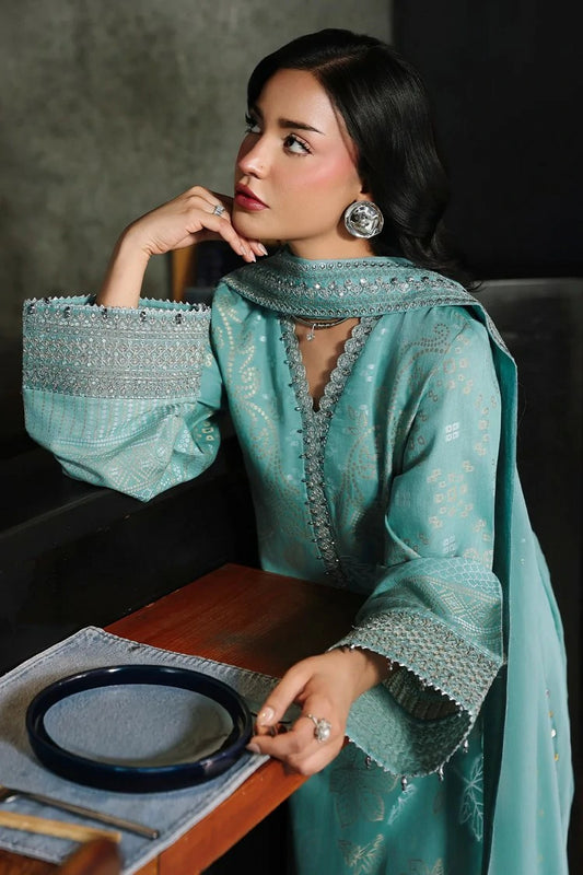 Nureh - Maya Embroidered Jacquard Collection - NJ-108 - Unstitched
