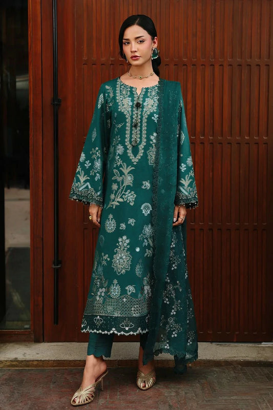 Nureh - Maya Embroidered Jacquard Collection - NJ-110 - Unstitched