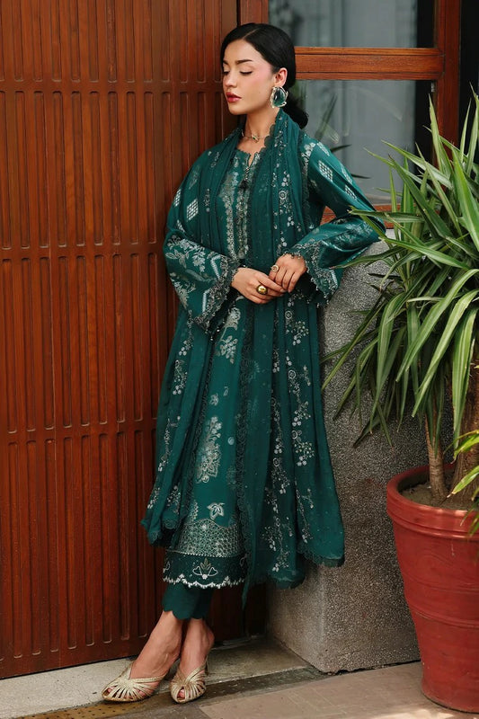 Nureh - Maya Embroidered Jacquard Collection - NJ-110 - Unstitched